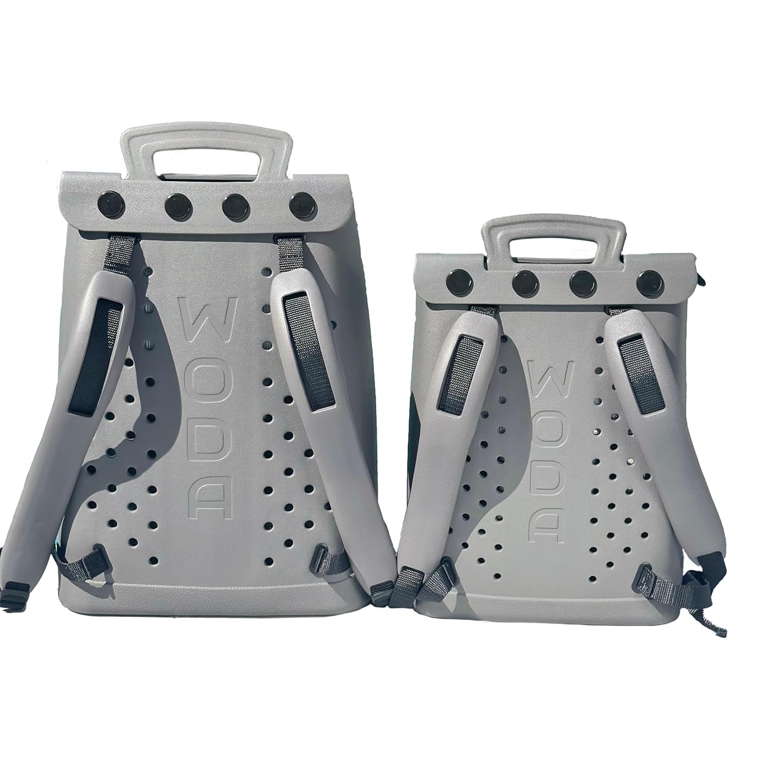 The Ultimate EVA Backpack | Washable, Lightweight and Durable | Zipper Pocket Dry Bag, For Beach, Pool, & Boat (Pluff Mud, Mini Woda Bag)