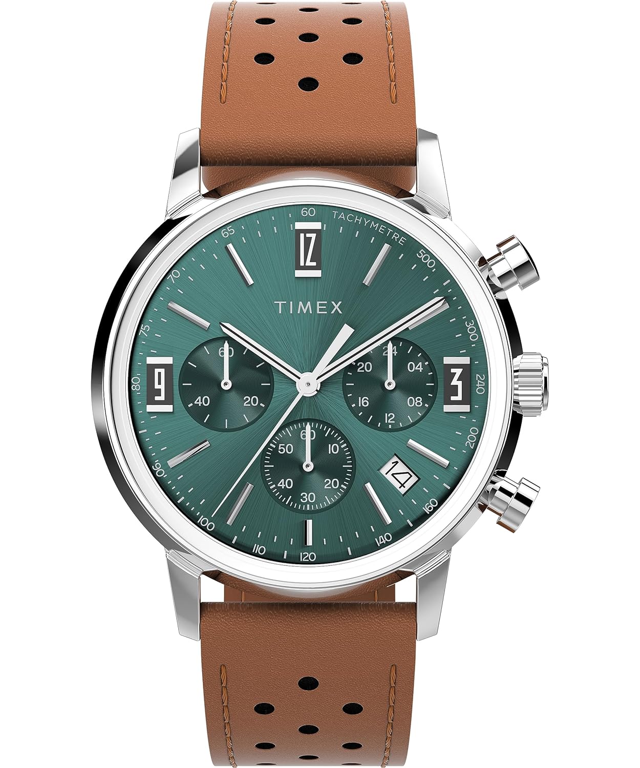 Timex Marlin Chronograph Tachymeter 40mm Men’s Analog Watch | Retro Design | 50M Water Resistance