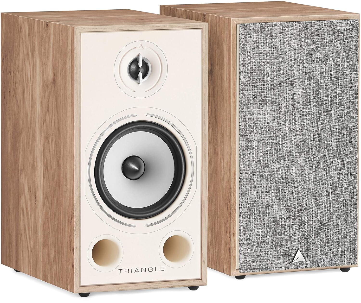triangle – BOREA BR03 Hi-Fi Bookshelf Speakers – Power handling 100W – Output 90 dB/W/m – Versatile Music and Home Cinema – 206 x 380 x 314 mm – Light Oak (Pair)