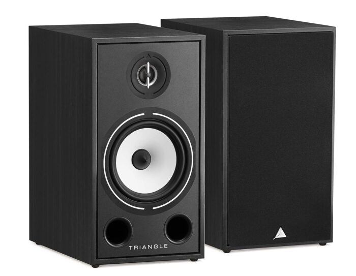 triangle - BOREA BR03 Hi-Fi Bookshelf Speakers - Power handling 100W - Output 90 dB/W/m - Versatile Music and Home Cinema - 206 x 380 x 314 mm - Black (Pair)