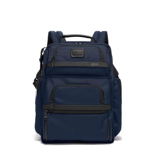 TUMI - Alpha Brief Pack - Laptop Backpack Fits up to 15" Screen with Padded Adjustable Straps - Travel and Commute - Navy