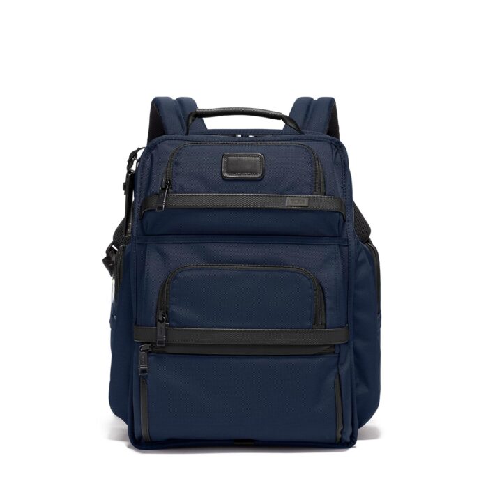 TUMI - Alpha Brief Pack - Laptop Backpack Fits up to 15" Screen with Padded Adjustable Straps - Travel and Commute - Navy