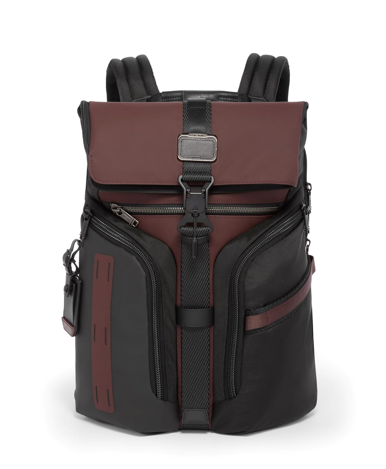 Tumi Men’s Logistics Flap Lid Backpack, Oxblood, One Size