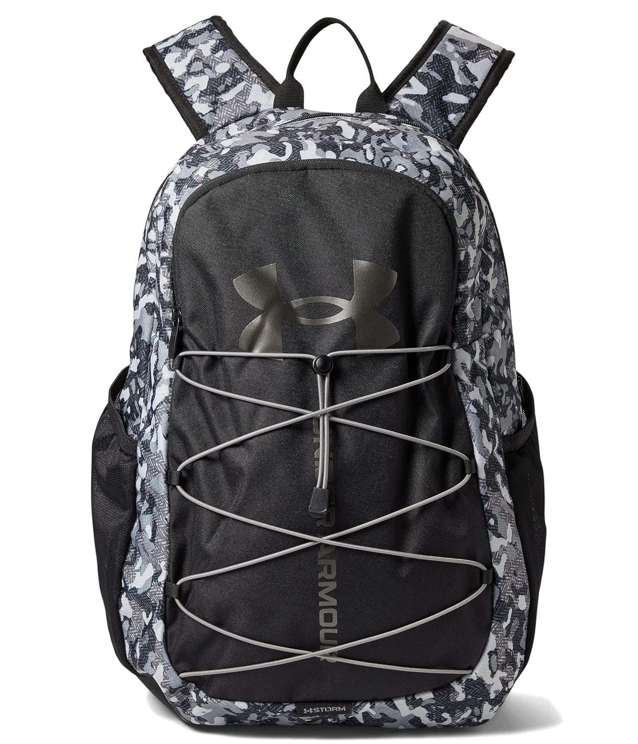 Under Armour Unisex-Adult Hustle Sport Backpack , (014) Black / / Metallic Pewter , One Size Fits All