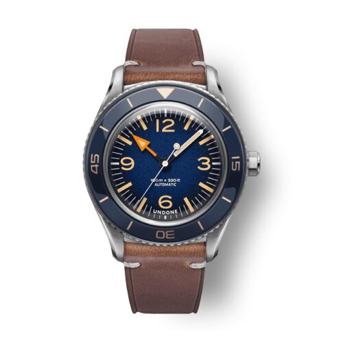 UNDONE Basecamp Classic ANC Cali Designs, 40mm Case Size, 100M Water Resistance Men's Automatic Wrist Watch, Leather/Nylon/Fabric