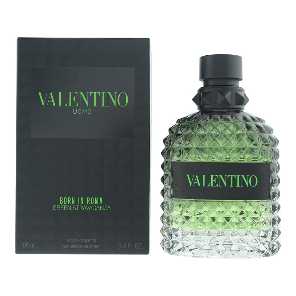 Valentino Uomo Born In Roma Green Stravaganza by Valentino for Men – 3.4 oz EDT Spray