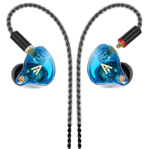 Vibes 202 Wired Earbuds - HiFi in Ear Monitor Headphones – Professional Noise-Isolating Ear Buds - Clear Sound, Deep Bass & Comfort-Fit IEM Earphones - MMCX to 3.5mm, Silver...