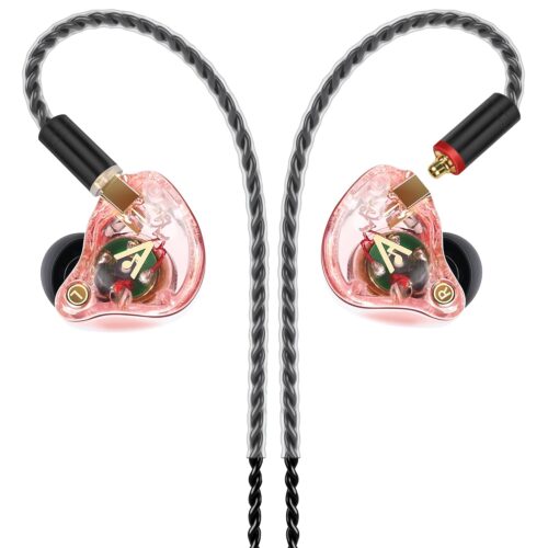 Vibes 202 Wired Earbuds - HiFi in Ear Monitor Headphones – Professional Noise-Isolating Ear Buds - Clear Sound, Deep Bass & Comfort-Fit IEM Earphones - MMCX to 3.5mm, Silver...