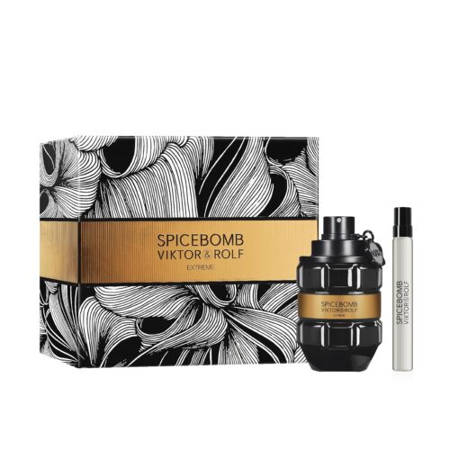 Viktor&Rolf - Spicebomb Eau de Toilette Extreme Mens Cologne Gift Set - Woody & Spicy - Cologne for Men - With Notes of Citrus & Tobacco - 3 Fl Oz & 0.33 Fl Oz
