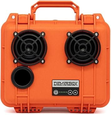 Waterproof, Portable, and Rugged Outdoor Bluetooth Speakers. Loud Sound + Deep Bass, 40+ hr Battery Life, Dry Box + USB Charging, Multi-Pairing Party Mode (Haast Orange, DB2)