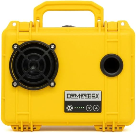 Waterproof, Portable, and Rugged Outdoor Bluetooth Speakers. Loud Sound + Deep Bass, 40+ hr Battery Life, Dry Box + USB Charging, Multi-Pairing Party Mode (Paniman Yellow, DB1)