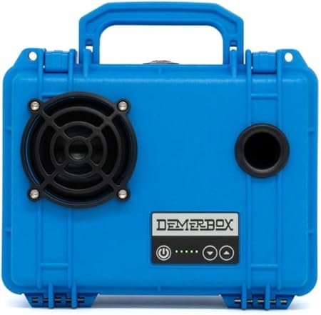 Waterproof, Portable, and Rugged Outdoor Bluetooth Speakers. Loud Sound + Deep Bass, 40+ hr Battery Life, Dry Box + USB Charging, Multi-Pairing Party Mode (Roseau Blue DB1 Speaker)