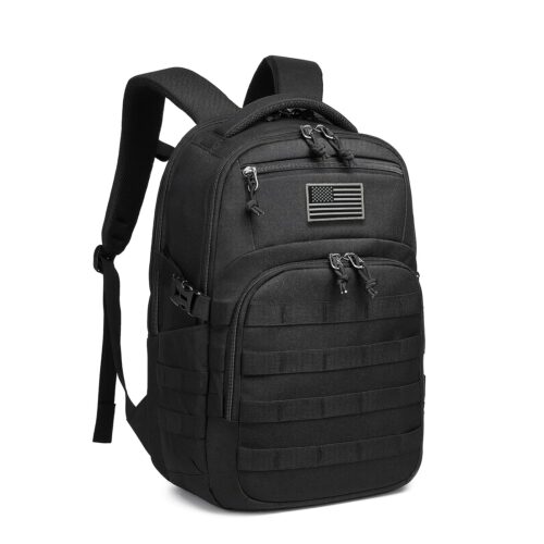 Wotony Military tactical backpack, backpack for men black small tactical assault bag
