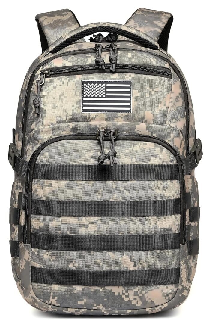 Wotony Military tactical backpack, backpack for men black small tactical assault bag
