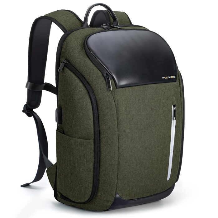 17 Inch Laptop Backpack for Men, Business Travel Anti-Theft Backpack with USB Charging Port, Water Resistant Computer Bag Carry On Flight Approved for Work College Weekender,...