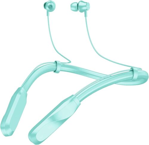 200-Hour Playtime Neckband Bluetooth Earphones, Hi-Fi Sound, Comfortable Fit, Perfect for Sports & Commuting