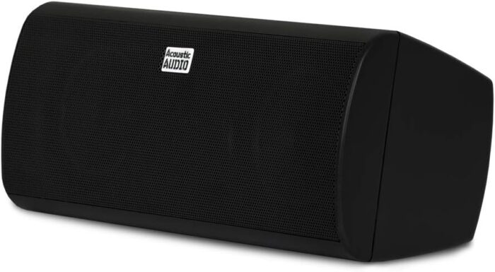 Acoustic Audio by Goldwood Acoustic Audio AA35CB Indoor Center 3 Way Speaker 400 Watts Black Bookshelf, 3-Inch