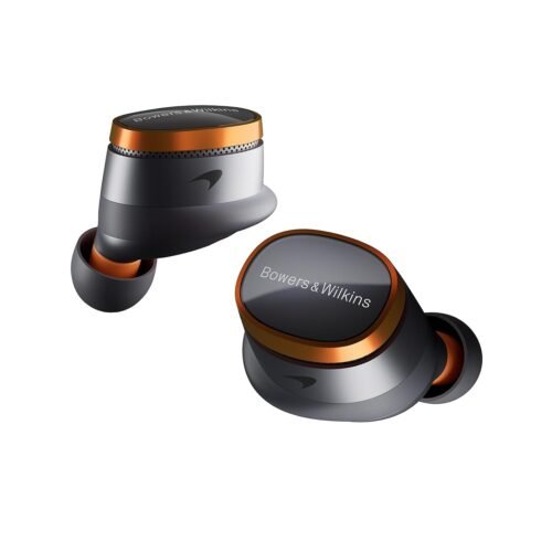 Bowers & Wilkins Pi8 McLaren Edition Wireless Earbuds, in-Ear Bluetooth Earphones with Qualcomm Chipset & aptX Lossless, Active Noise Cancelling Earbuds, 3 Built-in Mics, 15-Min...