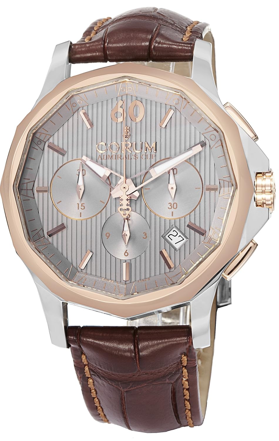Corum 984.101.24-OF02 FH11 42mm Automatic Stainless Steel Case Brown Leather Anti-Reflective Sapphire Men’s Watch