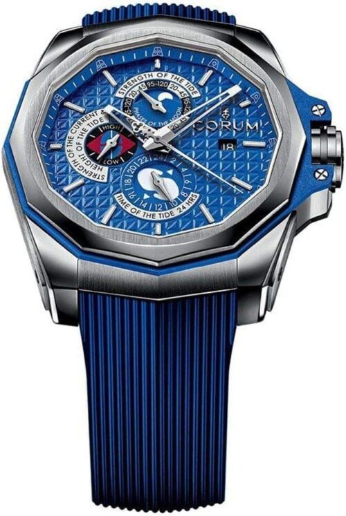 Corum Admiral's Cup Ac-One 45 Tides 277.101.04/F373 AB12 45mm Automatic Titanium Case Blue Rubber Anti-Reflective Sapphire Men's Watch by Corum