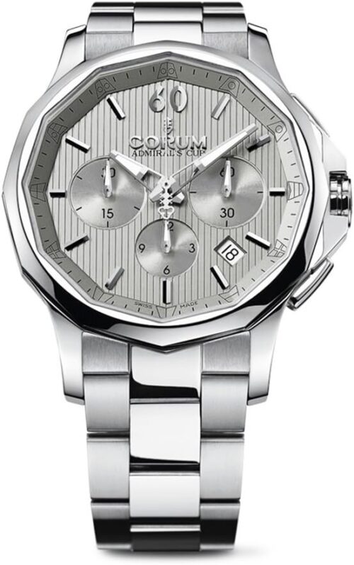 Corum Admiral's Cup Legend 42 Automatic Chronograph Steel Mens Watch Calendar 984.101.20/V705 FH10
