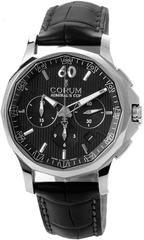 Corum Admiral's Cup Legend 42 Automatic Chronograph Steel Mens Watch Calendar 984.101.20/0F01 AN10