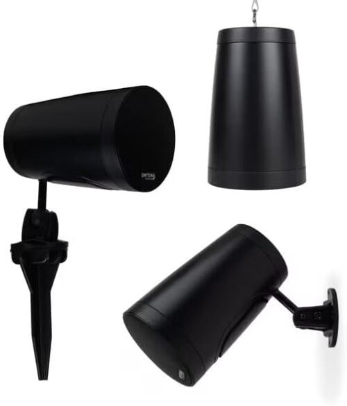 Dayton Audio 4" Compact Pendant/Landscape Speaker 70V/100V/8 Ohm Black WP40XTB