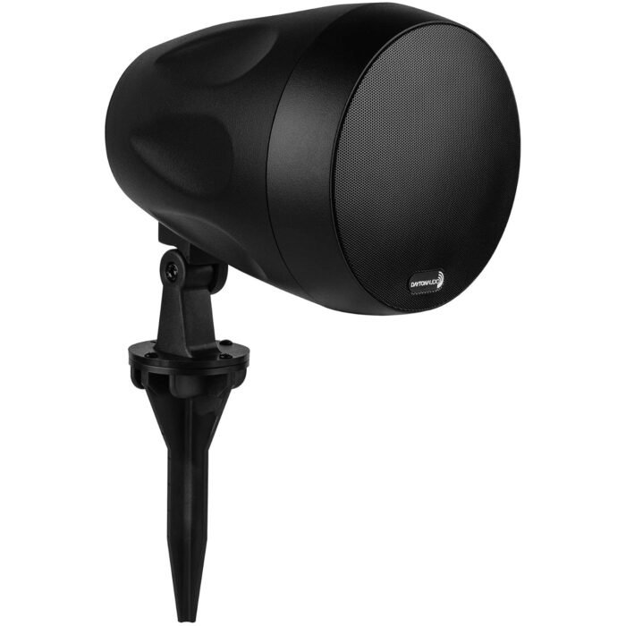 Dayton Audio WP65BT 6-1/2" IP55 Indoor/Outdoor Waterproof Backyard Pool Deck Patio Landscape Garden Pendant Speaker Pair Black