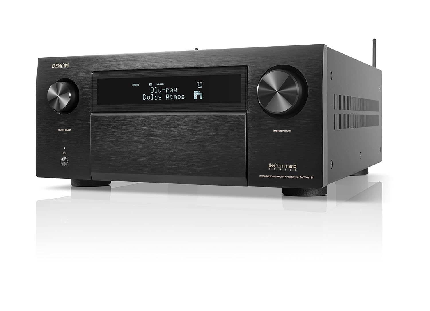Denon AVR-A1H 15.4-Ch Receiver (150W X 15) – 4K/120 and 8K Home Theater Receiver (2022), Wireless Streaming via Bluetooth, Wi-Fi & HEOS Multi-Room, Dolby Atmos, DTS:X Pro, IMAX…