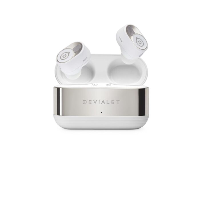 Devialet Gemini II - True Wireless Earbuds - Iconic White - Daily Music & Commute - Exceptional Sound Quality - Noise Cancellation - Comfort Fit