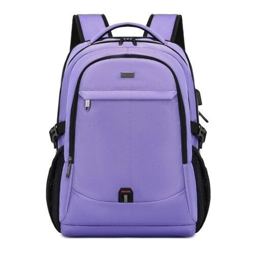 DUSLANG 17 Inch Laptop Backpack for Travel Water Resistant College Backpack for Women Laptop Bag with USB Charging Port,Purple A