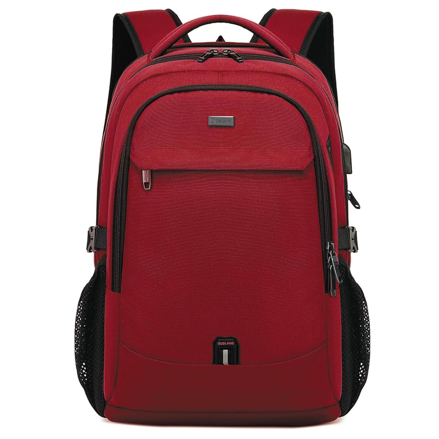 DUSLANG 17 Inch Laptop Backpack for Travel Water Resistant College Backpack for Women Laptop Bag with USB Charging Port,Red A