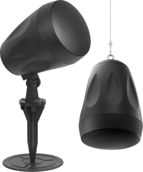 Earthquake Sound PLS6.5 6.5" 2-Way Pendant / Landscape Speaker (25V/70V/100V/8Ohm 120W), Black