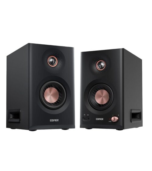 Edifier MR5 Powered Studio Monitor Speakers 2.0, Hi-Res Audio & Wireless Certified Bookshelf Speakers, 110W RMS, Balanced Analog XLR and Bluetooth V6.0 with Multi-Point...