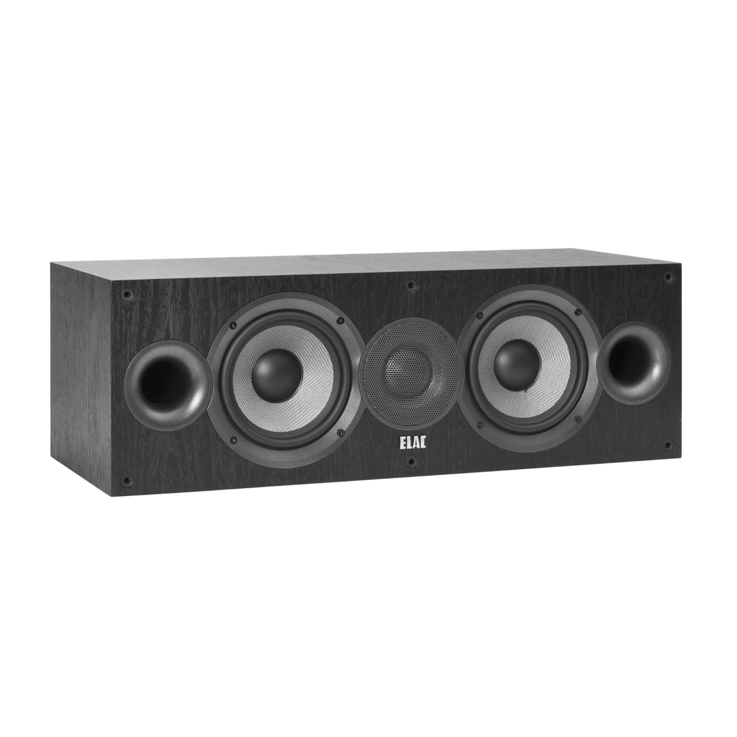 ELAC Debut 2.0 C5.2 Center Channel Speaker, Black – 1” Cloth Dome Tweeter & Dual 5.25” Aramid Fiber Woofers – 2-Way Bass Reflex – Up to 35,000 Hz Response
