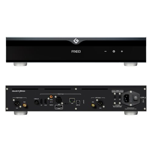 Gustard R30 Fully Discrete R2R DAC- DSD512 PCM768kHz Network Streaming Decoder, RCA XLR Balanced Digital-Analog Audio Converter Preamp with 12V Trigger (Black)