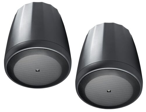 JBL Professional C65P/T Compact Full-Range Hanging Pendant Speaker, 8 Ohm or 70V, 5.25-Inch. Black, Sold as Pair