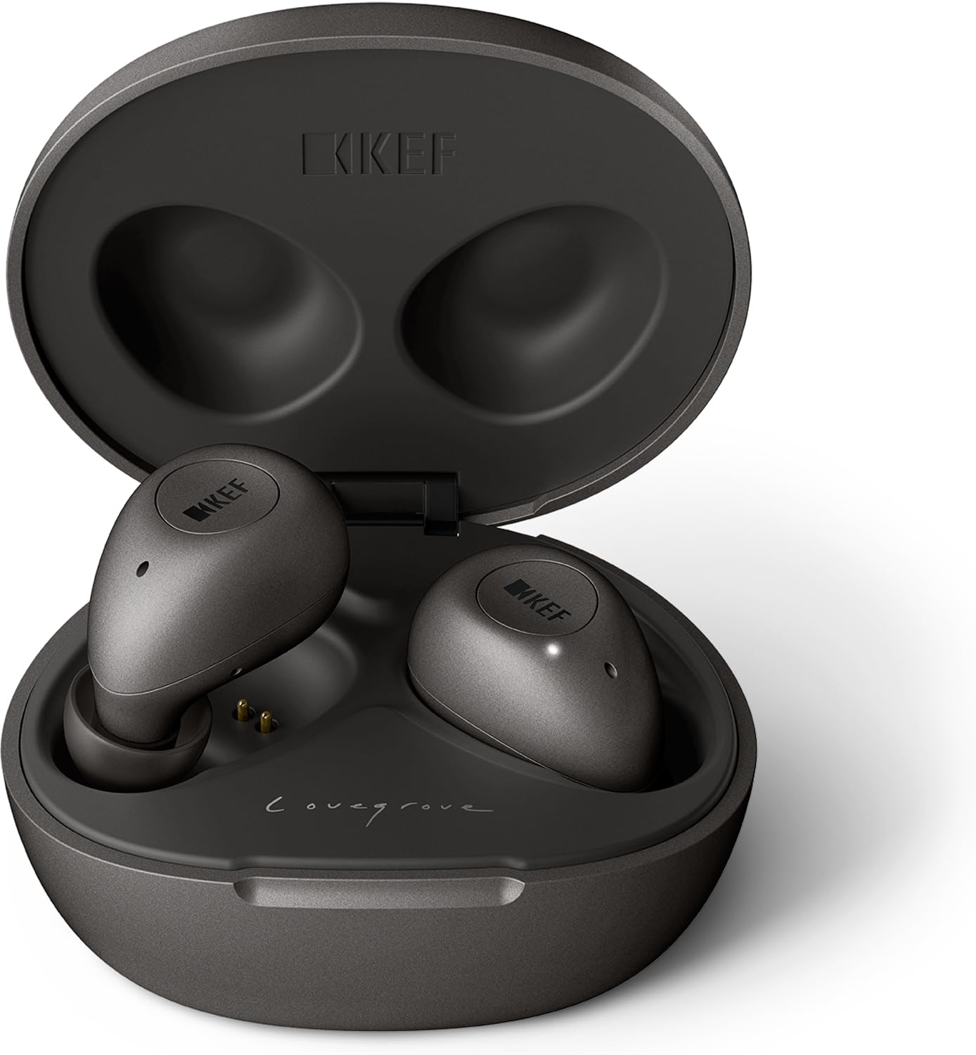 KEF Mu3 Noise Cancelling True Wireless Earphones (Charcoal)