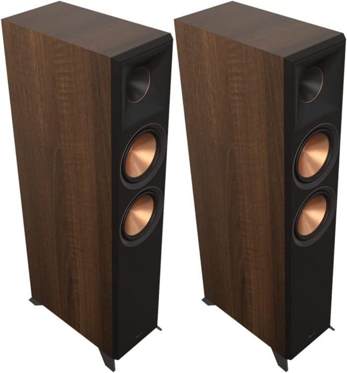 Klipsch RP-6000F II 2.0 Dual Floorstanding Speaker Pair with 90° x 90° Hybrid Tractrix Horn, 1” LTS Tweeter, 6.5” Cerametallic Woofers, and Dolby Atmos Options for Premium Home...