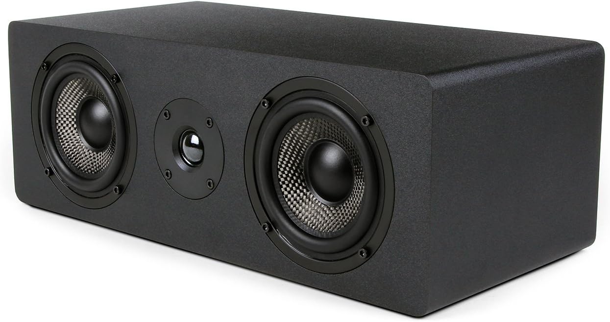 Micca MB42X-C Advanced Center Channel Speaker for Home Theater, Surround Sound, Passive, 2-Way (Black, Each)