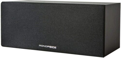 Monoprice Premium Home Theater Center Channel Speaker - 3 Inch Mid-Range Driver, 8 Ohms, 100 Watts, Wall Mountable, Black