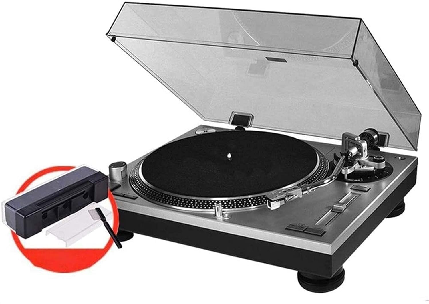 Music Box AT-LP120-1 Classic High Fidelity Vinyl Turntable Record Player with Technica AT91 Car Every Family
