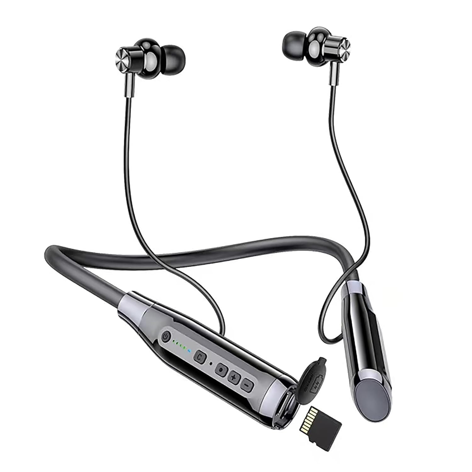 Neckband Bluetooth Headphones 100H Playtime IPX6 Waterproof Earbuds Magnetic in-Ear Wireless Earbuds Deep Bass Headset Wireless Stereo Neckband with Microphone for…