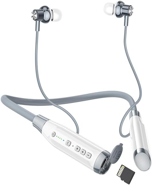 Neckband Bluetooth Headphones 100H Playtime IPX6 Waterproof Earbuds Magnetic in-Ear Wireless Earbuds Deep Bass Headset Wireless Stereo Neckband with Mic Home Traveling Outdoor…