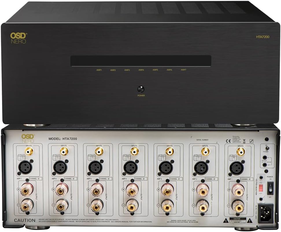 OSD Nero HTA7200 Multi Channel (7X) 210W/Ch Home Theater Amplifier