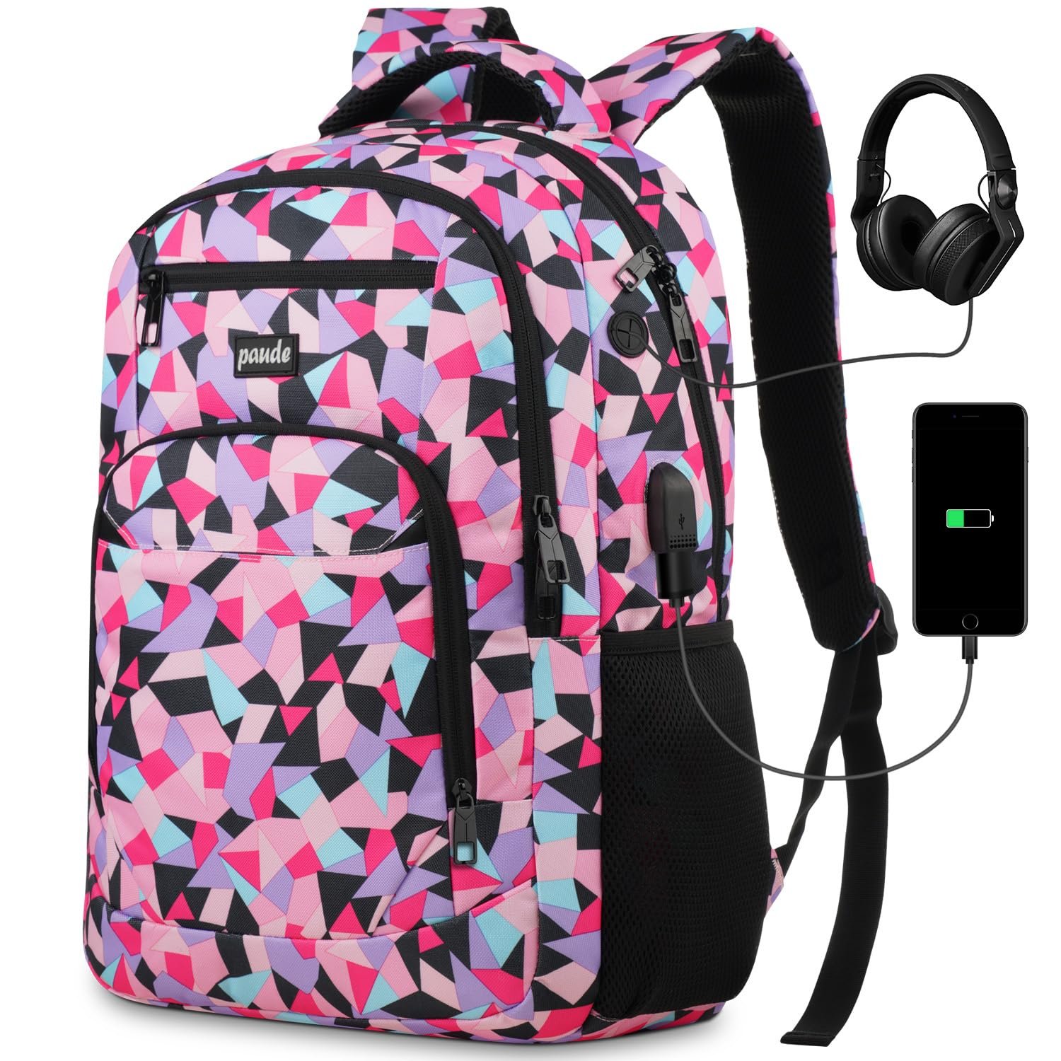Paude Backpack for Teen Girls & Women – School & Travel Laptop Bookbag for City Trip & Office
