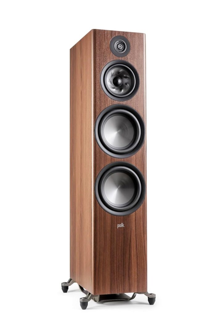 Polk Audio Reserve Series R700 Tower Speaker, 1" Tweeter, a 6.5" Woofers & Dual 8" Long-Throw Drivers, Hi-Res Certified, Dolby Atmos & IMAX Enhanced for Dynamic Home Theater...