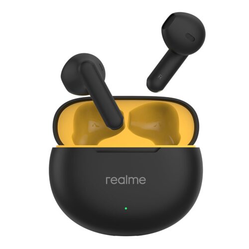realme Buds T01 Truly Wireless in-Ear Earbuds with AI ENC for Calls, 13mm Dynamic Driver, Upto 28Hrs Battery, 88mm Latency, Bluetooth V5.4 & Google Fast Pair - (Black)