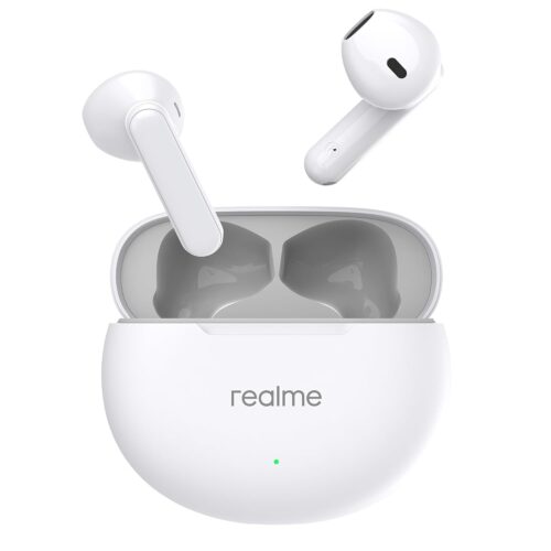 realme Buds T01 Truly Wireless in-Ear Earbuds with AI ENC for Calls, 13mm Dynamic Driver, Upto 28Hrs Battery, 88mm Latency, Bluetooth V5.4 & Google Fast Pair - (White)