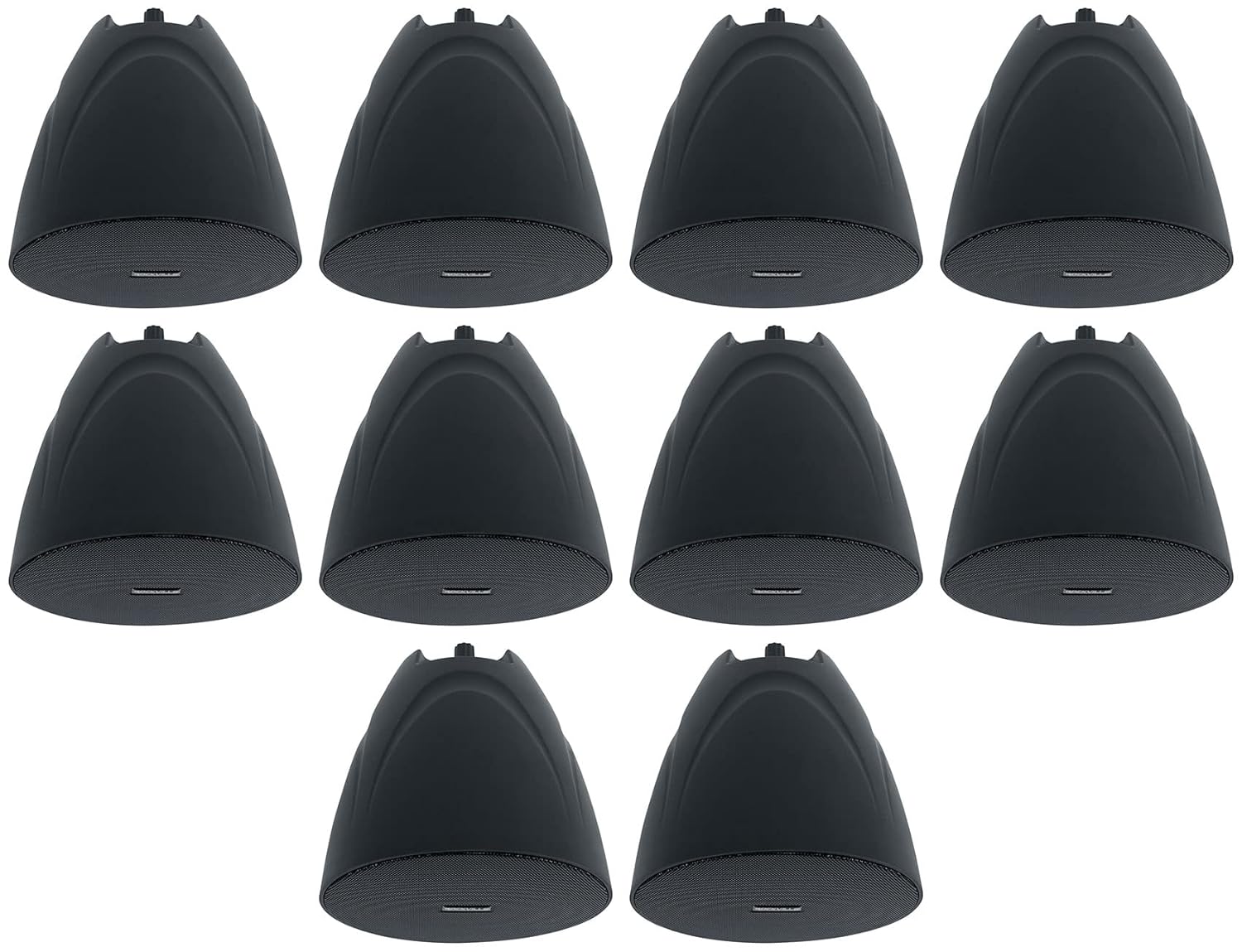 Rockville (10) PEN-525T Black 5.25″ 70V Hanging Pendant Speakers 4 Restaurant/Bar